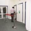 dubai sign display stand crowed control Q stands  Barrier and Queue Up Control System. Queue Up Stand - Crowd control barriers aka Q Stand are sold as portable folding free standing raffle box suggection box feedbak box acrylic products