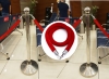 dubai sign display stand crowed control Q stands  Barrier and Queue Up Control System. Queue Up Stand - Crowd control barriers aka Q Stand are sold as portable folding free standing raffle box suggection box feedbak box acrylic products